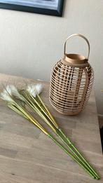 Decoratie van riet voor kaars ,droogbloemen etc., Ophalen, Zo goed als nieuw