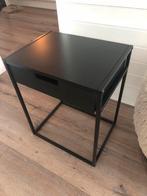 Nachtkastje zwart metaal, Ophalen, Gebruikt, Minder dan 45 cm, Metaal of Aluminium