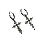Lange Oorbellen Dames Gepolijst RVS Ø14mm x 2mm Oorringen +, Sieraden, Tassen en Uiterlijk, Oorbellen, Overige materialen, Hangers