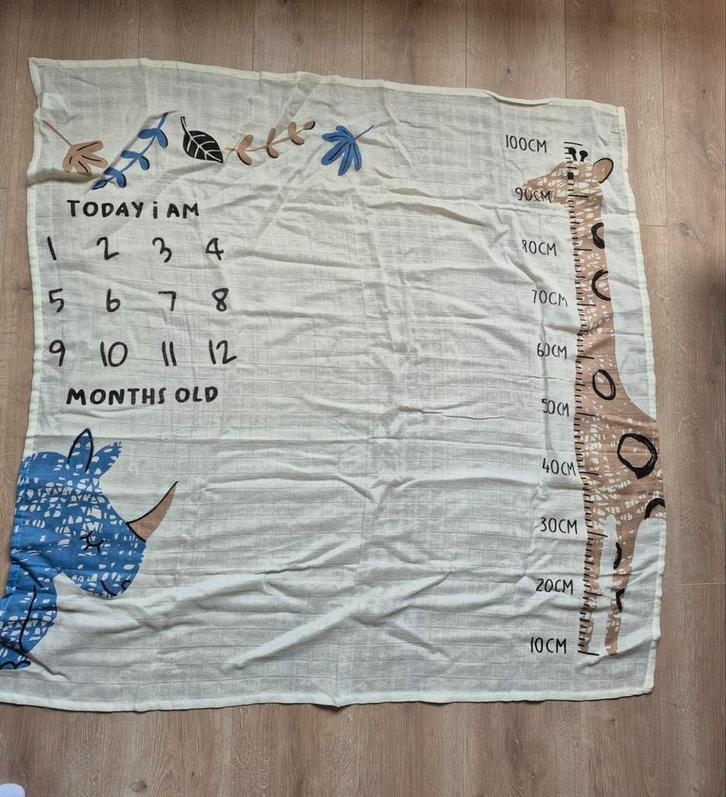 Hydrofiele doek/kleed voor baby maandfoto's, Kinderen en Baby's, Kinderkamer | Inrichting en Decoratie, Nieuw, Kleed of Kussen