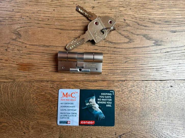 M&C Condor Cilinder + Sleutelset - Veiligheid SKG*** - Nieuw, Doe-het-zelf en Verbouw, Hang- en Sluitwerk, Nieuw, Slot, Overige materialen