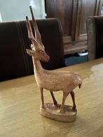 Vintage Houten Steenbok Beeldje, Ophalen of Verzenden