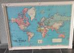 Vintage wereldkaar ingelijst, Ophalen, 1800 tot 2000, Wereld, Landkaart