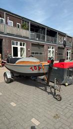 Boot met trailer en motor, Ophalen, Gebruikt, Tot 10 pk, 3 tot 6 meter