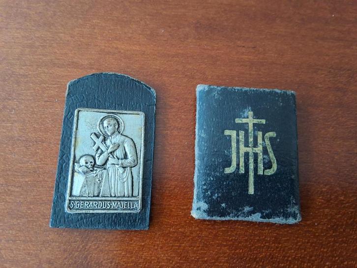 Vintage Zilveren Medaille S. Maria & S. Gerardus, Antiek en Kunst, Antiek | Religie, Ophalen of Verzenden