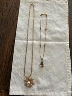 2 MOOIE VINTAGE KETTINGEN …, Ophalen of Verzenden, Zo goed als nieuw, Overige materialen, Met hanger