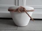 Witte Bloempot 14,5x 19,5 cm >Snelle Verzending!<, Tuin en Terras, Bloempotten, Gebruikt, Binnen, Ophalen of Verzenden, Overige vormen