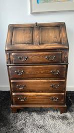 Oude secretaire met leren binnenwerk, Huis en Inrichting, Kasten | Secretaires, Ophalen, Gebruikt, Antiek
