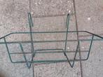 Een dubbele Schutting/balkon mand, groen van kleur., Tuin en Terras, Bloempotten, Gebruikt, 40 cm of meer, Tuin, Ophalen of Verzenden