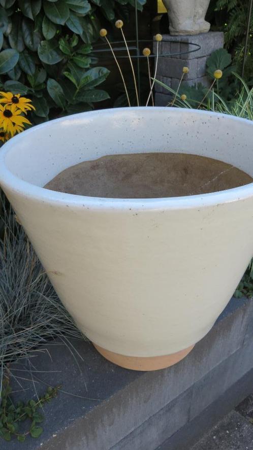 Grote bloempot plantenpot, Tuin en Terras, Bloempotten, Zo goed als nieuw, Aardewerk, Binnen, Minder dan 40 cm, 25 tot 40 cm, Rond
