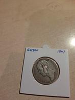 Zilveren Gulden 1847 Willem II - Zeer Fraai, Ophalen of Verzenden, Losse munt, Zilver