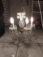 Vintage kroonluchter met glazen details, Ophalen of Verzenden, Gebruikt, Glas, Vintage