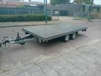 aanhanger met oprijplaten. Voor auto, machine,motor  vervoer, Ophalen, Gebruikt