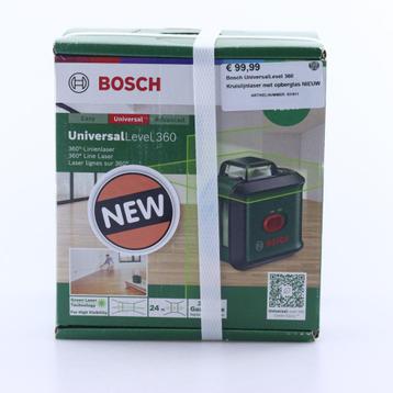 Bosch UniversalLevel 360 Kruislijnlaser met opbergtas NIEUW beschikbaar voor biedingen