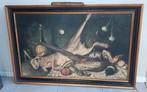 Schilderij jachttafereel verlichting gesigneerd Nino Parola, Ophalen of Verzenden
