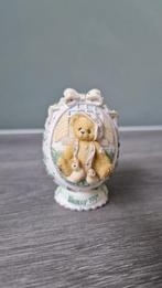 Cherished Teddies Paasei 1996, Ophalen of Verzenden, Zo goed als nieuw, Beeldje, Cherished Teddies