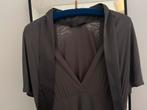 Seventy paars grijze designjurk afkledend met sjaalkraag, Kleding | Dames, Jurken, Maat 38/40 (M), Paars, Ophalen of Verzenden