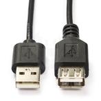 USB A verlengkabel 1 meter, Muziek en Instrumenten, Kabels en Stekkers, ., Nieuw, Ophalen of Verzenden, .