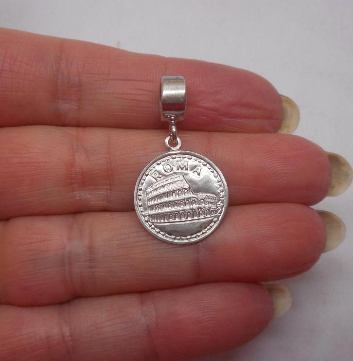 Zilveren Imenso Charm bedel Roma nr.182, Sieraden, Tassen en Uiterlijk, Bedels, Zo goed als nieuw, Overige merken, Zilver, 1 bedel