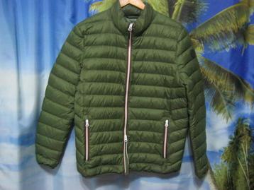 groene echte dons en veren jas / jacket mt M Esprit beschikbaar voor biedingen