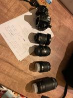 Nikon D3500 met diverse lenzen en assosairissen, Ophalen, Zo goed als nieuw, Nikon, Geen optische zoom
