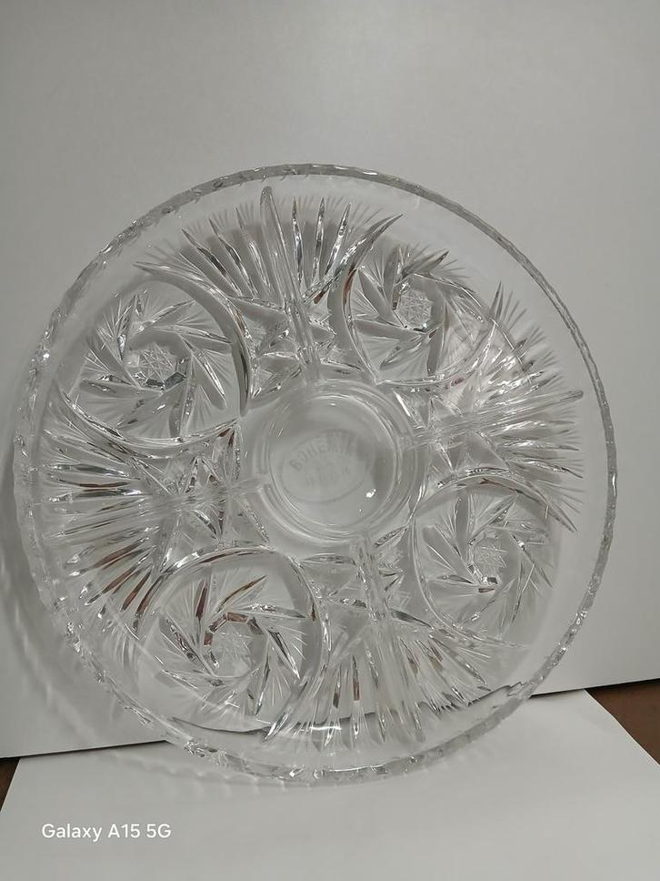 Bohemia Kristal Serveerschaal.WD-026, Antiek en Kunst, Antiek | Glas en Kristal, Ophalen of Verzenden