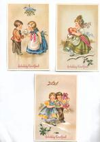 Drie fanrasiekaarten "Gelukkig kerstfeest" Coloprint, Ophalen of Verzenden