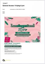 Lansingerland Live VIP weekend tickets + 10 munten, Tickets en Kaartjes, Evenementen en Festivals, Twee personen