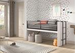 Sam halfhoogslaper met uitschuifbureau - 90x200 - Wit