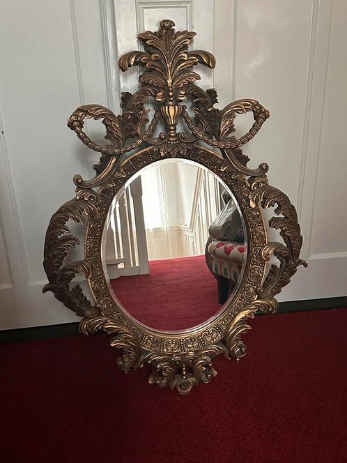 Prachtige Gouden Barok Spiegel – Stijlvolle Eyecatcher, Huis en Inrichting, Woonaccessoires | Spiegels, Zo goed als nieuw, 100 tot 150 cm