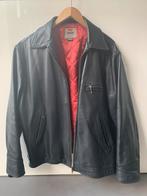 Levi’s zwart leder jack, Maat 52/54 (L), Verzenden, Zwart, Gedragen