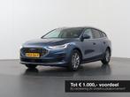 Ford Focus Wagon 1.0 EcoBoost Hybrid Titanium | Navigatie |, Auto's, Gebruikt, Blauw, Origineel Nederlands, Handgeschakeld