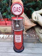 "Antieke Amerikaanse Benzinepomp" Metalen Speelgoedmodel, Antiek en Kunst, Ophalen of Verzenden