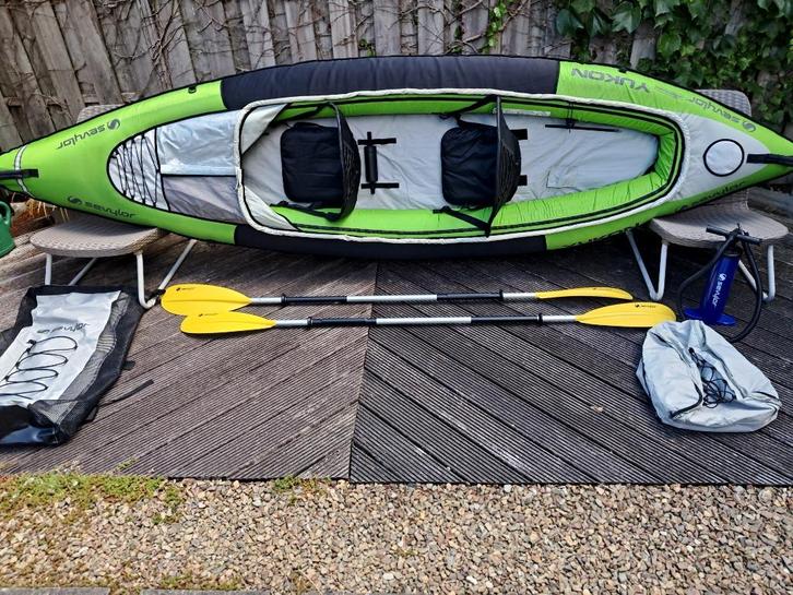 kano, Watersport en Boten, Kano's, Zo goed als nieuw, Overige typen, Twee personen, Opblaasbaar, Met peddels, Ophalen