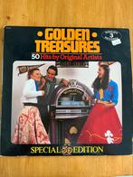 te koop 3lp verzamel Golden Treasures 50 hits, Ophalen of Verzenden, Pop