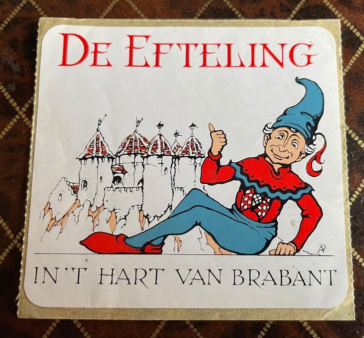 Sticker van De Efteling , In 't Hart van Brabant ., Verzamelen, Efteling, Zo goed als nieuw, Overige typen, Verzenden