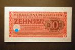 Duits bankbiljet bankbriefje 10 Reichsmark Wehrmacht 1944, Postzegels en Munten, Ophalen of Verzenden, Duitsland, Los biljet