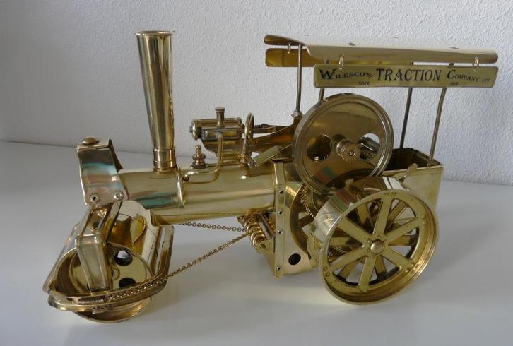 Wilesco D36MS stoomwals uit gepolijste messing, Hobby en Vrije tijd, Overige Hobby en Vrije tijd, Zo goed als nieuw, Ophalen of Verzenden