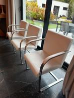 8 witte design eetkamerstoelen of vergaderstoelen, Huis en Inrichting, Ophalen, Gebruikt, Design replica, Wit