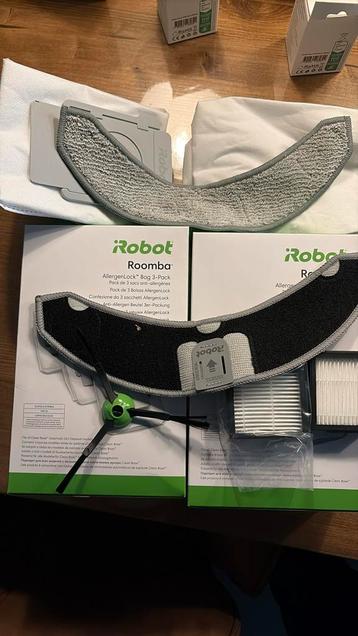 iRobot zakken, filters en dweilen beschikbaar voor biedingen