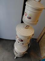 Vintage Voorraadpotten Set - Ui, Knoflook, Huis en Inrichting, Ophalen of Verzenden, Zo goed als nieuw