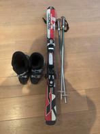 Kinderski set met schoenen en stokken, Gebruikt, 100 tot 140 cm, Carve, Skiën