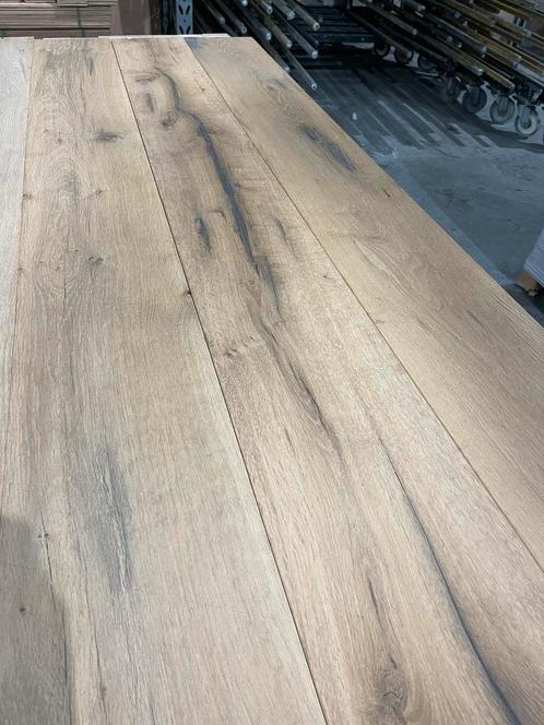 61m2 eiken vloer oud hout zeer robuust rustiek 21cm breed, Doe-het-zelf en Verbouw, Vloerdelen en Plavuizen, Nieuw, Hout, 150 cm of meer
