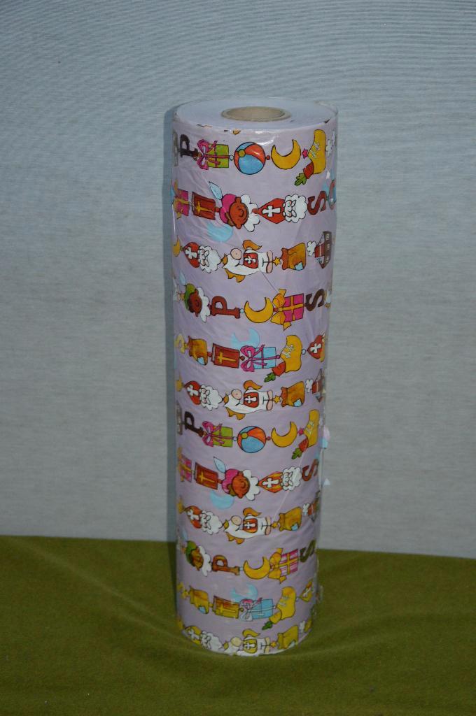 Oude rol Sinterklaas en Zwarte Piet cadeaupapier/ inpakpapie, Diversen, Sinterklaas, Gebruikt, Ophalen of Verzenden