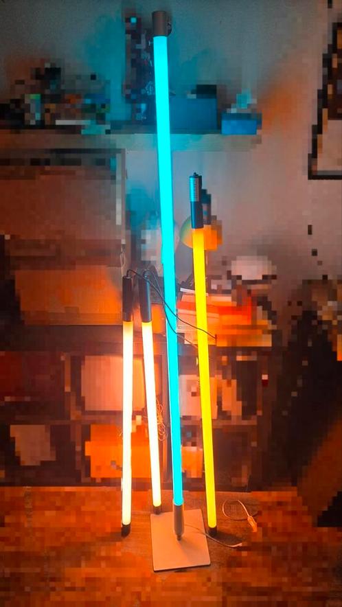 Neon buizen lampen 4 stuks sfeerverlichting., Huis en Inrichting, Lampen | Overige, Gebruikt, Ophalen of Verzenden