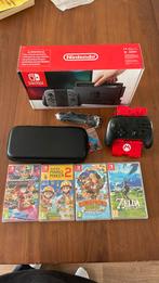 Nintendo Switch + Pro Controller + 4 Games, Spelcomputers en Games, Spelcomputers | Nintendo Switch, Ophalen, Zo goed als nieuw