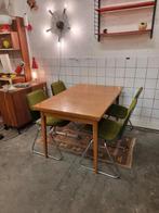 Vintage eettafel uitschuifbaar jaren 60, Huis en Inrichting, Tafels | Eettafels, Ophalen, Gebruikt, ,, ,