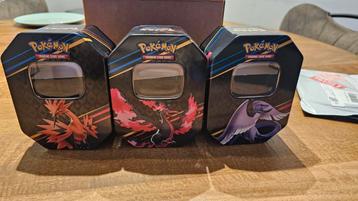 120 lege galarian tins (zapdos/moltres/articuno) beschikbaar voor biedingen