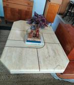 Travertin salontafel, Huis en Inrichting, Tafels | Salontafels, Ophalen, Gebruikt, 100 tot 150 cm, 50 tot 100 cm