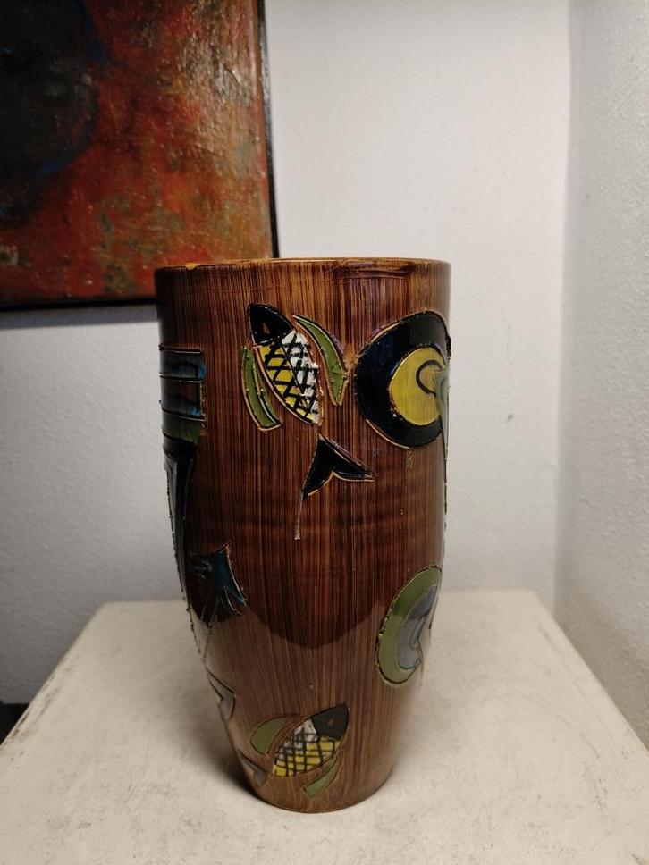 2356 Bistossi Italy Vaas - Fratelli Fanciullacci, Huis en Inrichting, Woonaccessoires | Vazen, Minder dan 50 cm, Aardewerk of Porselein